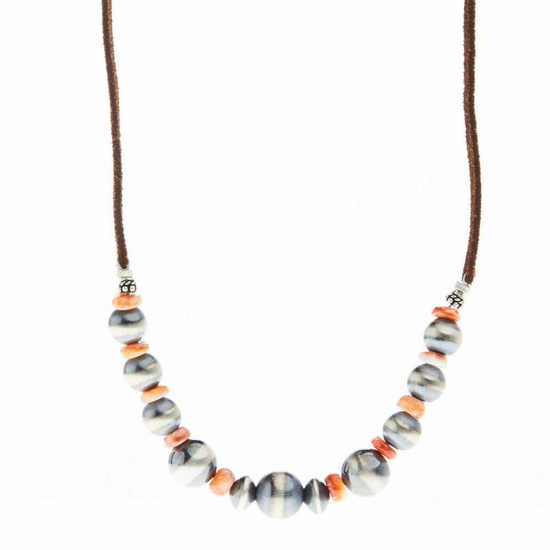 Paige Wallace Spiney Suede Necklace