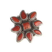Paige Wallace Adjustable Coral Swirl Ring