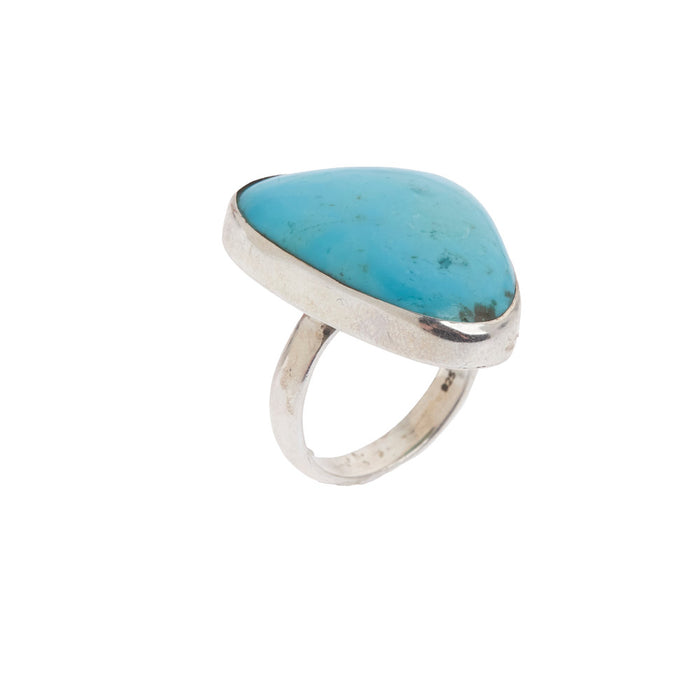 Paige Wallace Freeform Triangle Turquoise Ring