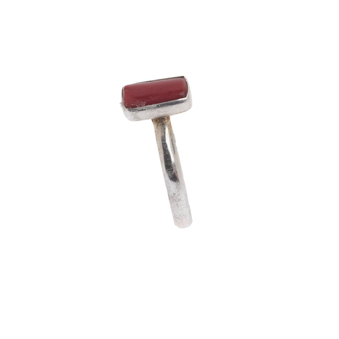 Paige Wallace Coral Rectangle Ring