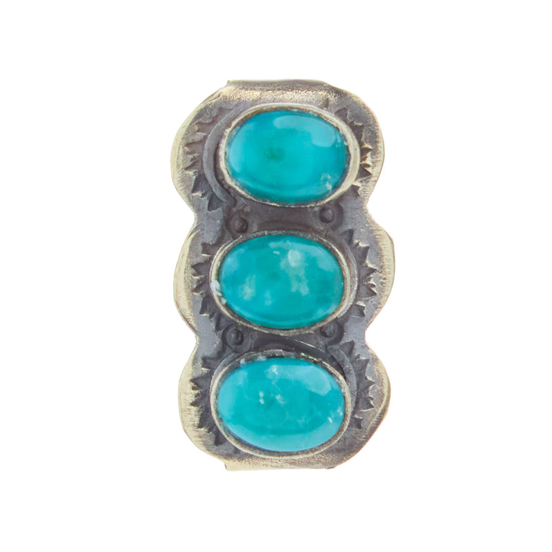 Paige Wallace 3 Stone Turquoise Watch Slide