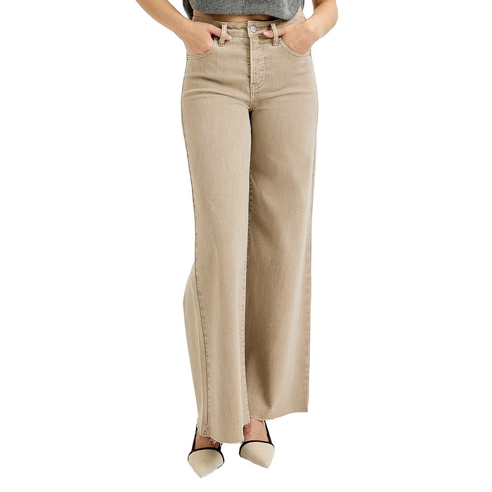 Risen Jeans Women's Lurex Taupe Palazzo Pants