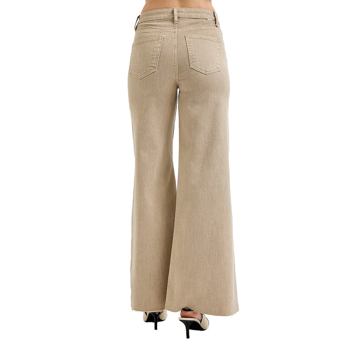 Risen Jeans Women's Lurex Taupe Palazzo Pants
