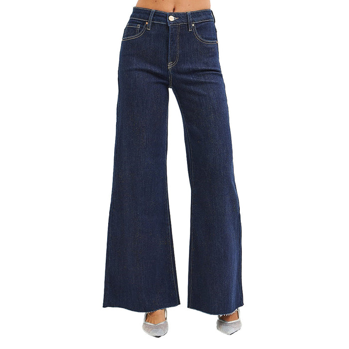 Risen Jeans Women's Dark Lurex Palazzo Pants
