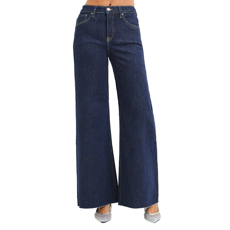 Risen Jeans Women's Dark Lurex Palazzo Pants