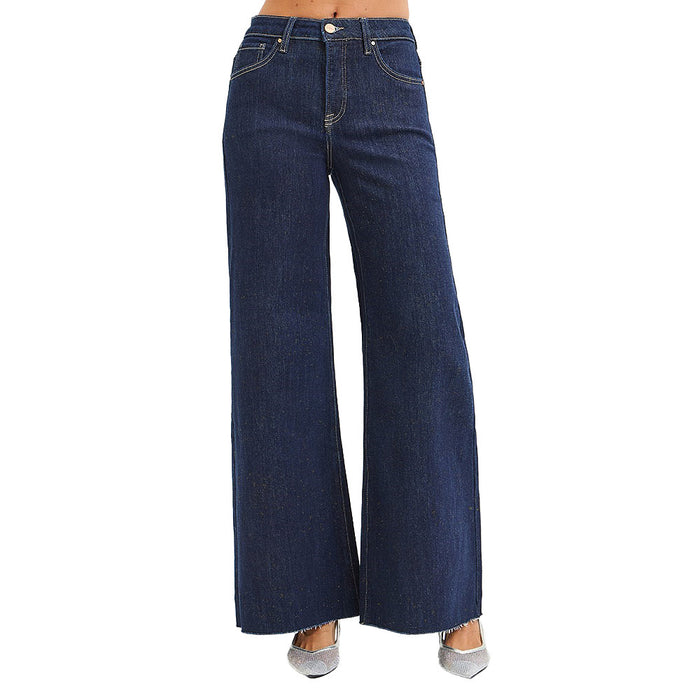 Risen Jeans Women's Dark Lurex Palazzo Pants