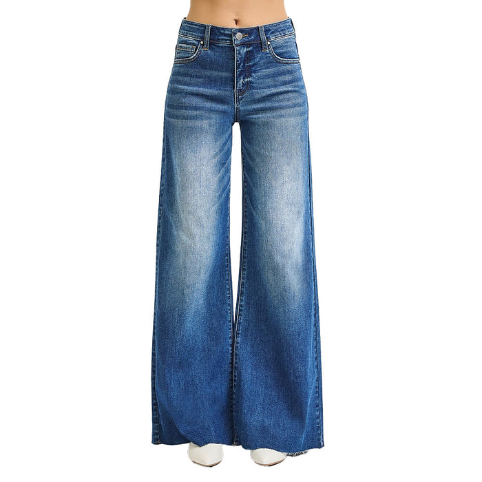 Risen Jeans Women's Medium Tummy Control Ankle Palazzo Pants
