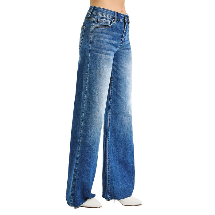 Risen Jeans Women's Medium Tummy Control Ankle Palazzo Pants
