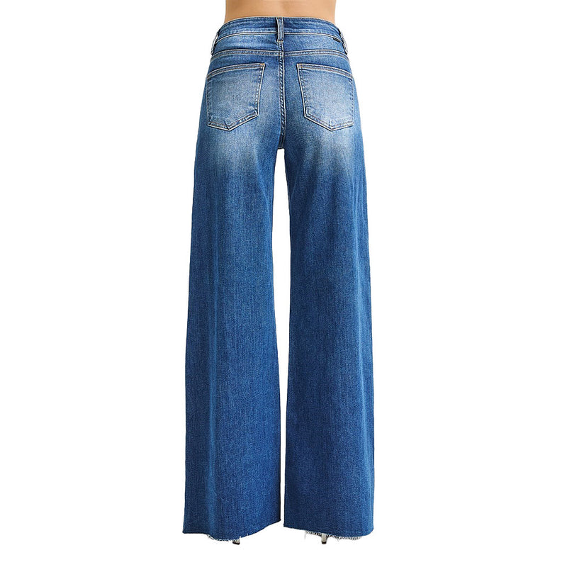 Risen Jeans Women's Medium Tummy Control Ankle Palazzo Pants