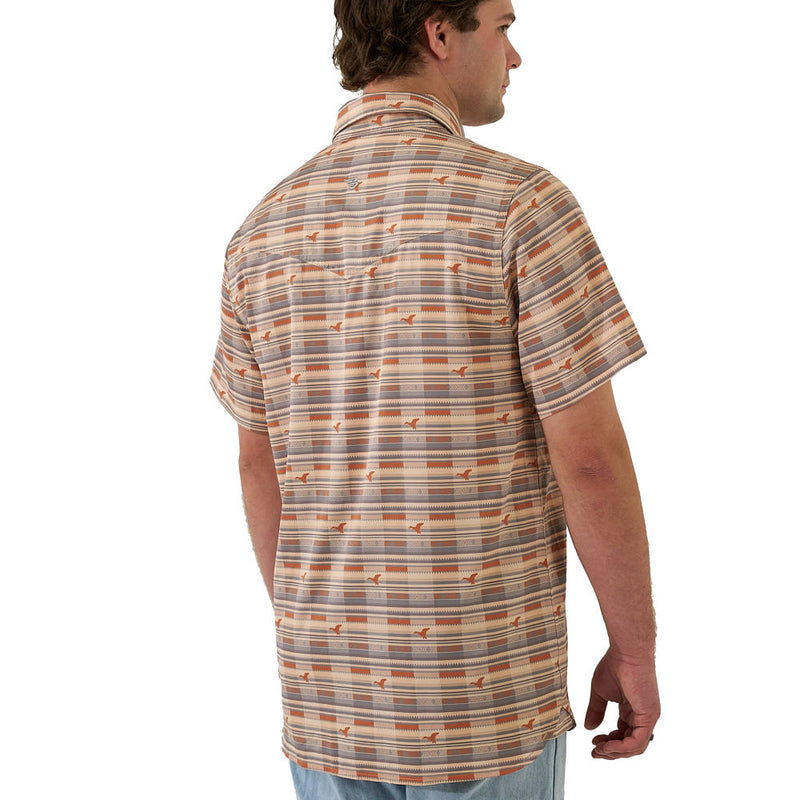 Burlebo Men's Duck Hunter Plaid Performance Western Shirt
