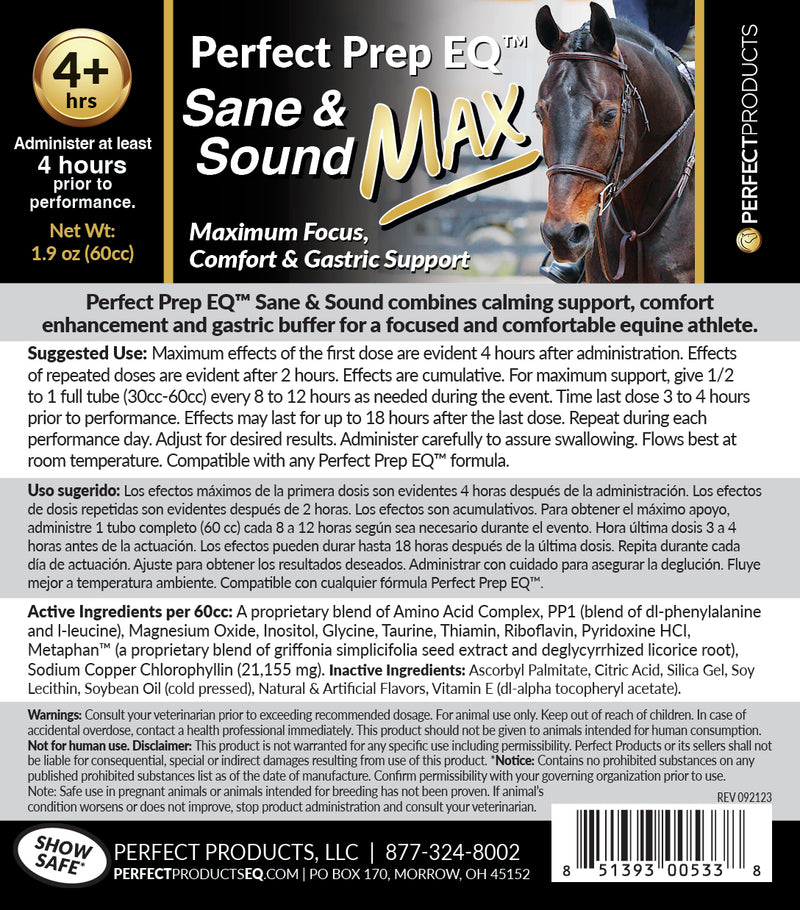 Perfect Products Prep EQ Sane and Sound MAX