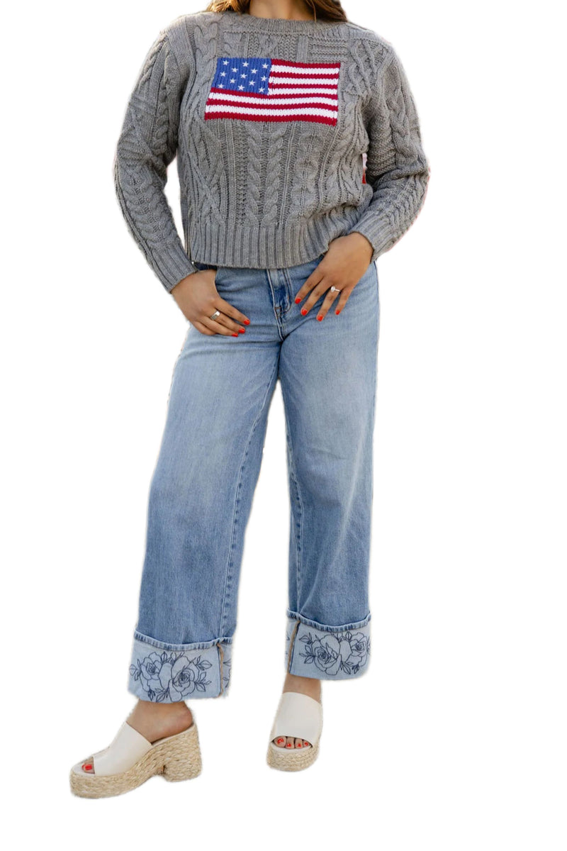 Rodeo Quincy Rowdy Rose Cuff Jean