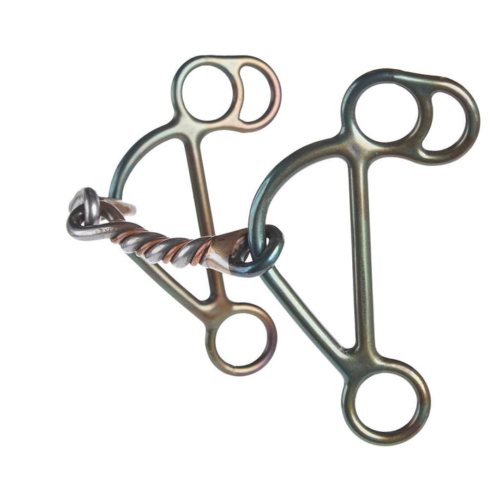 Dutton Bits Two-Piece Twisted Copper Wire Snaffle Gag Bit