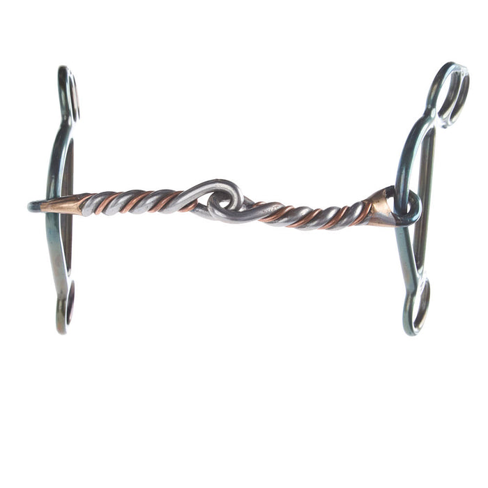 Dutton Bits Two-Piece Twisted Copper Wire Snaffle Gag Bit