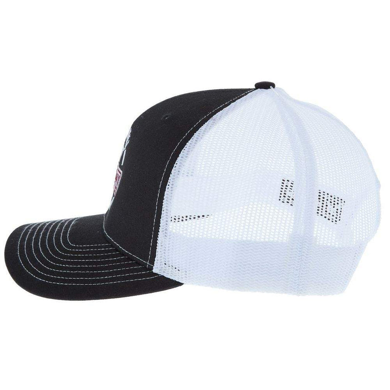 NRS National Ropers Supply Black and White Cap