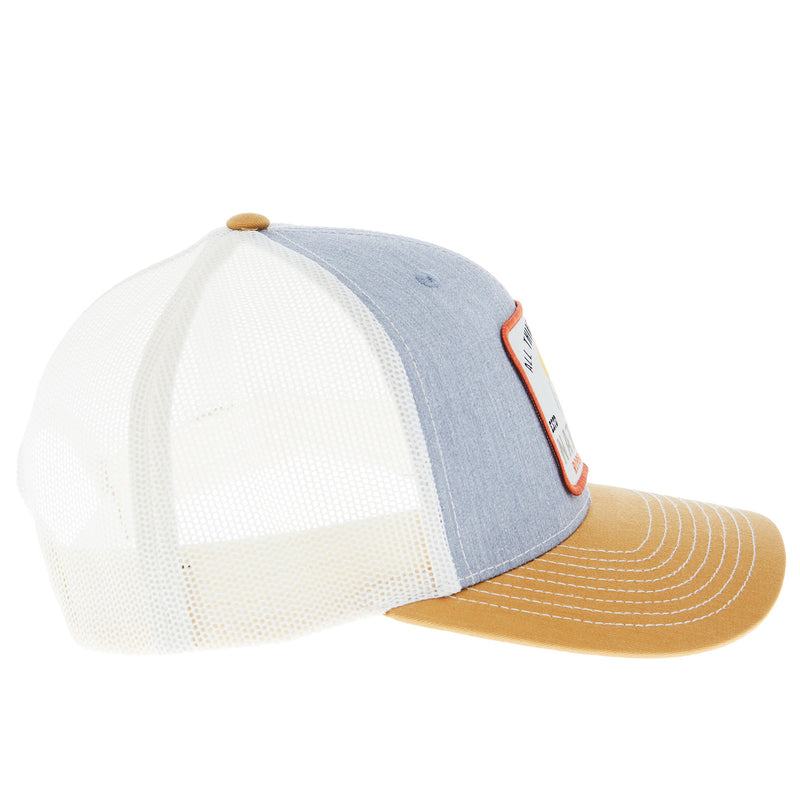 NRS Ranch Supply Grey and Gold Cap