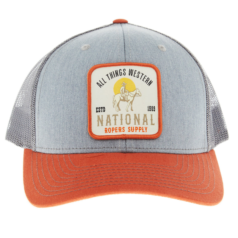 NRS Ranch Supply Grey and Orange Cap