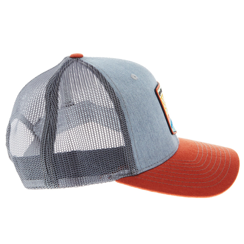 NRS Sunset Patch Grey & Orange Cap