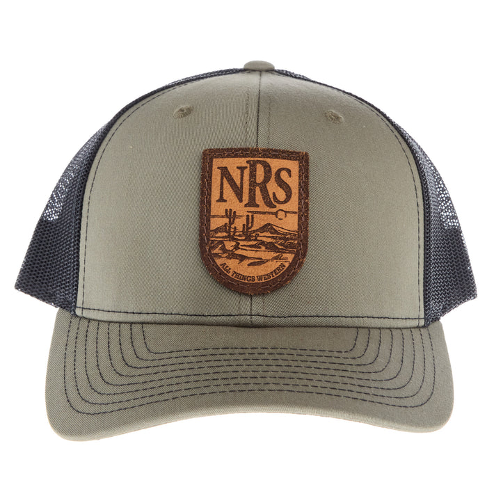 NRS Loden and Black Laser Patch Cap
