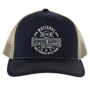 NRS National Ropers Supply Navy and Khaki Cap