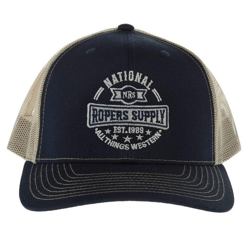 NRS National Ropers Supply Navy and Khaki Cap