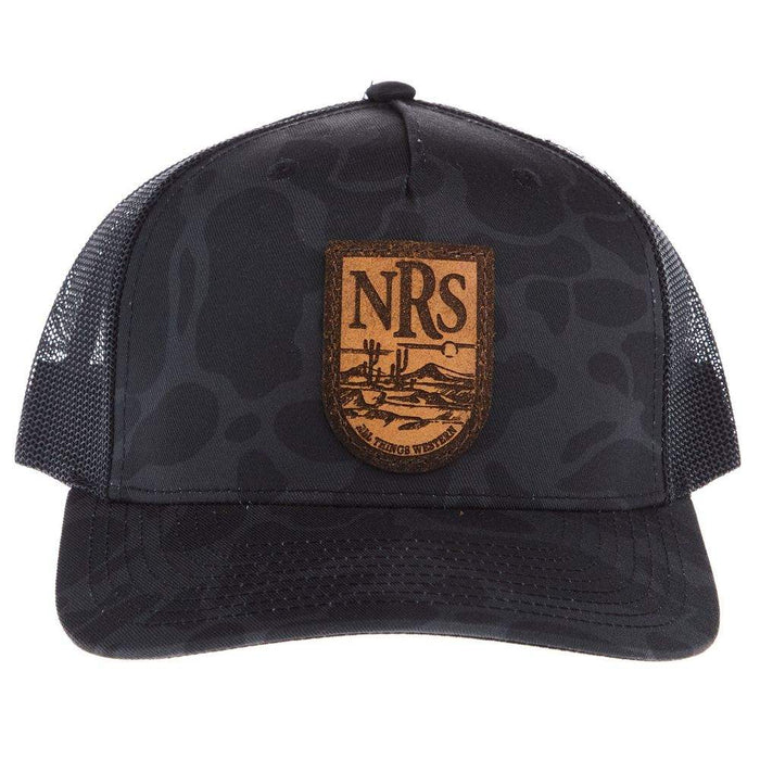 NRS Duck Camo and Black Laser Patch Cap