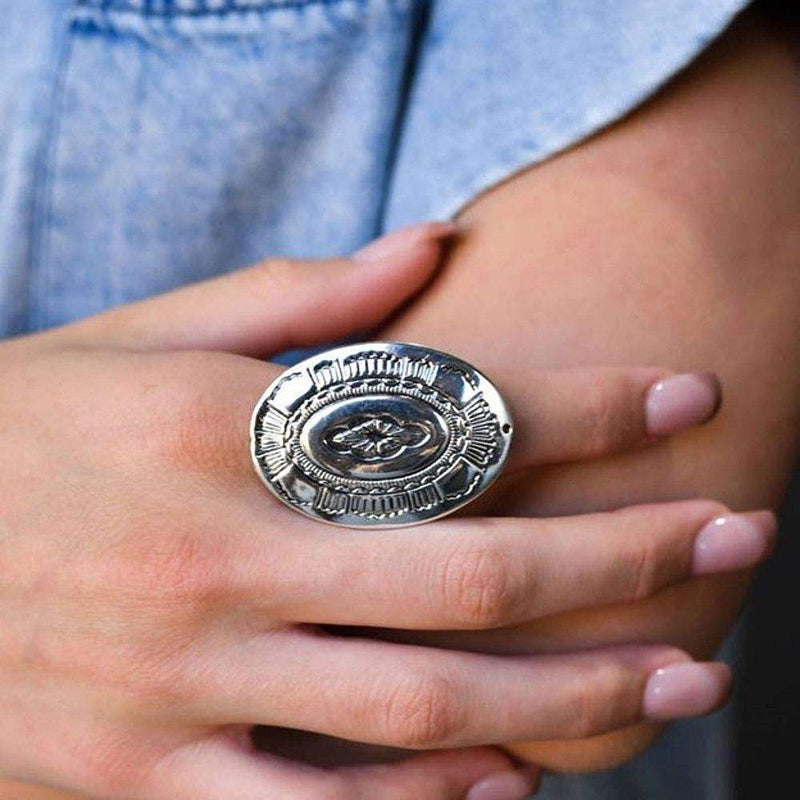 West And Company Adjustable Large Concho Ring