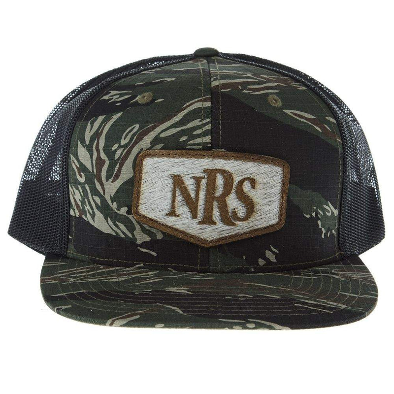 NRS National Ropers Supply Hair on Hide Tiger Camo Cap