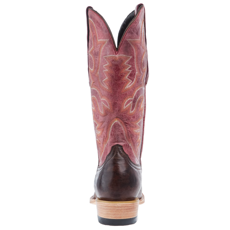 Resistol Boots Men`s Chocolate Maddog Vamp 13In Red Top
