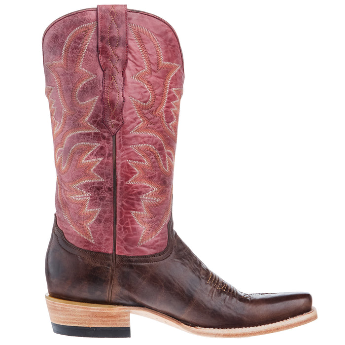 Resistol Boots Men`s Chocolate Maddog Vamp 13In Red Top