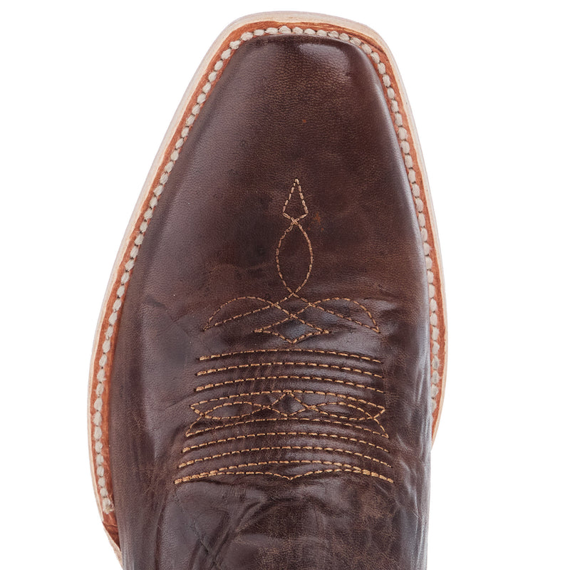Resistol Boots Men`s Chocolate Maddog Vamp 13In Red Top