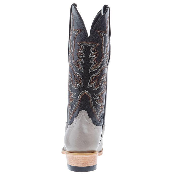 Resistol Boots Men`s Grey Cowhide 13In Black Top