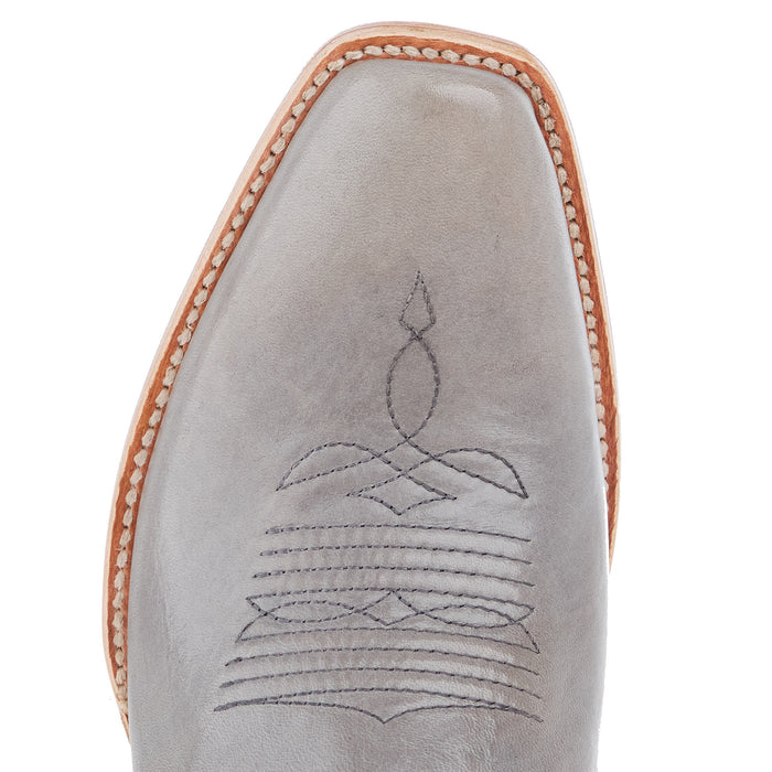 Resistol Boots Men`s Grey Cowhide 13In Black Top