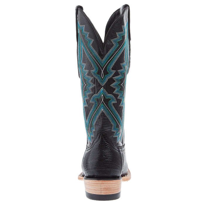 Resistol Boots Men`s Black Ostrich Leg Vamp 13In Black Top