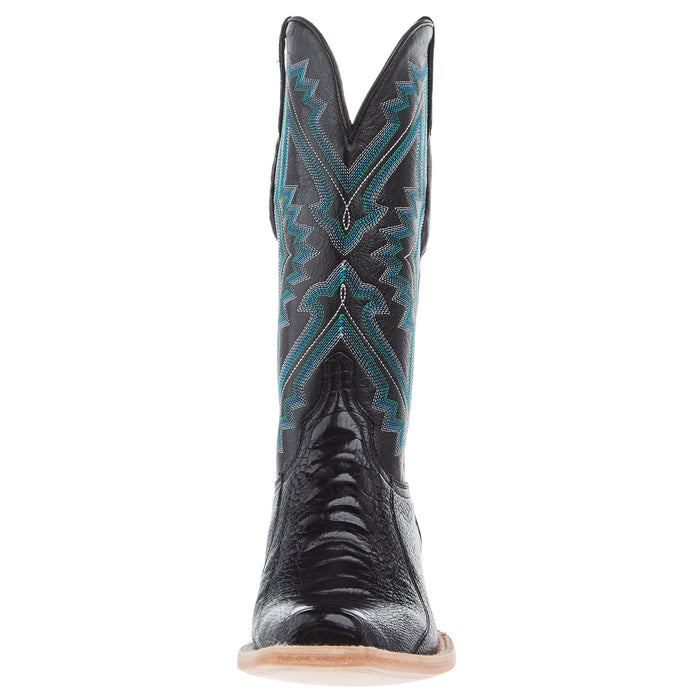 Resistol Boots Men`s Black Ostrich Leg Vamp 13In Black Top