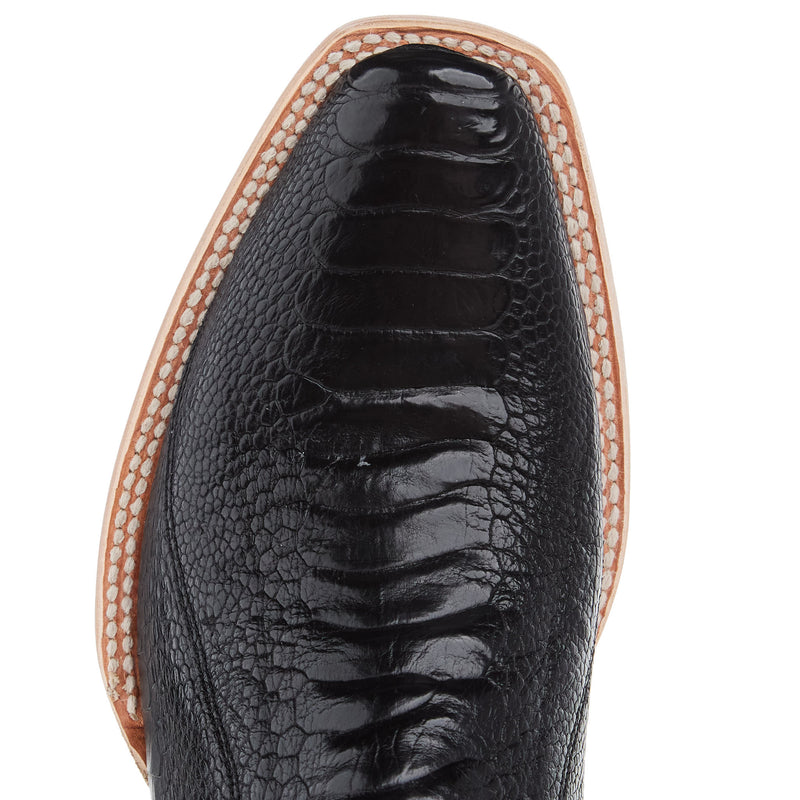 Resistol Boots Men`s Black Ostrich Leg Vamp 13In Black Top