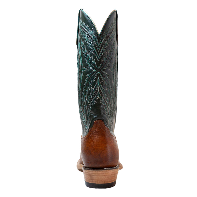 Resistol Boots Men`s Golden Tan Bison 13in Black Top