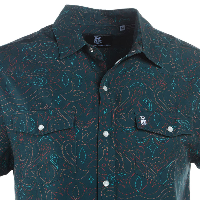 Raised by Coyotes Cowboy Threads Snap Shirt