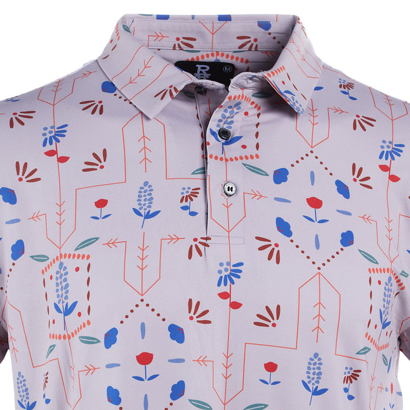 Raised by Coyotes Texas Wild Flowers Polo