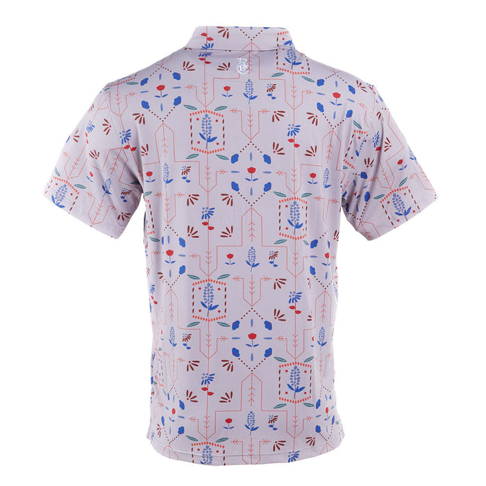 Raised by Coyotes Texas Wild Flowers Polo