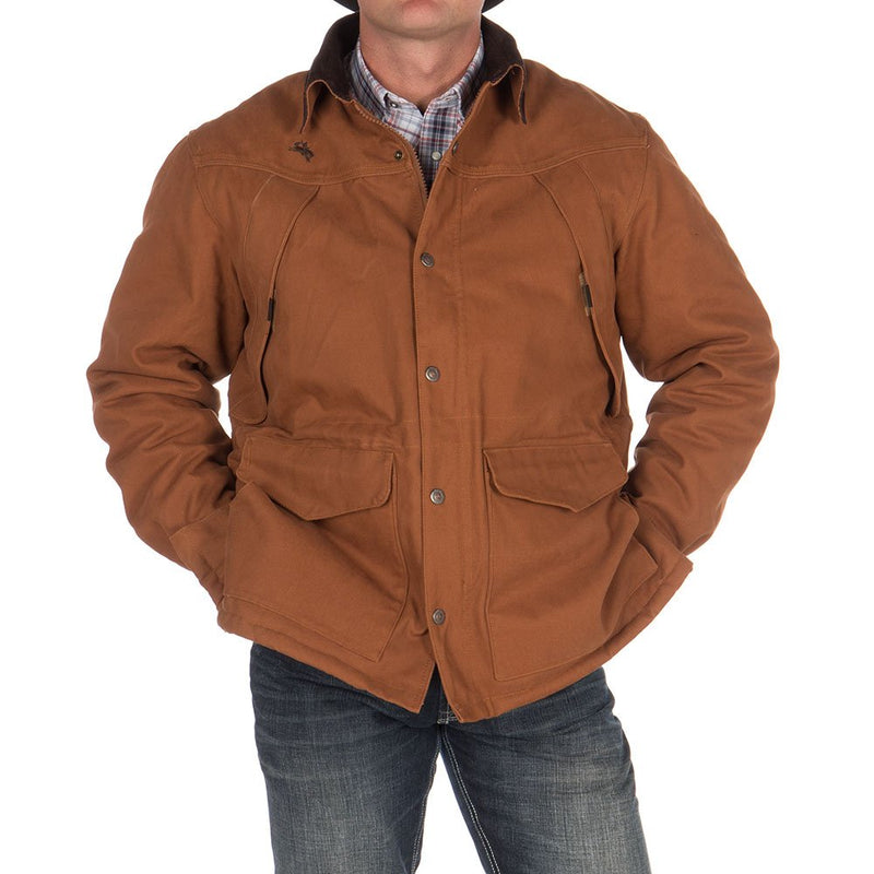 Wyoming Traders Mens Canvas Rust Ranch Coat