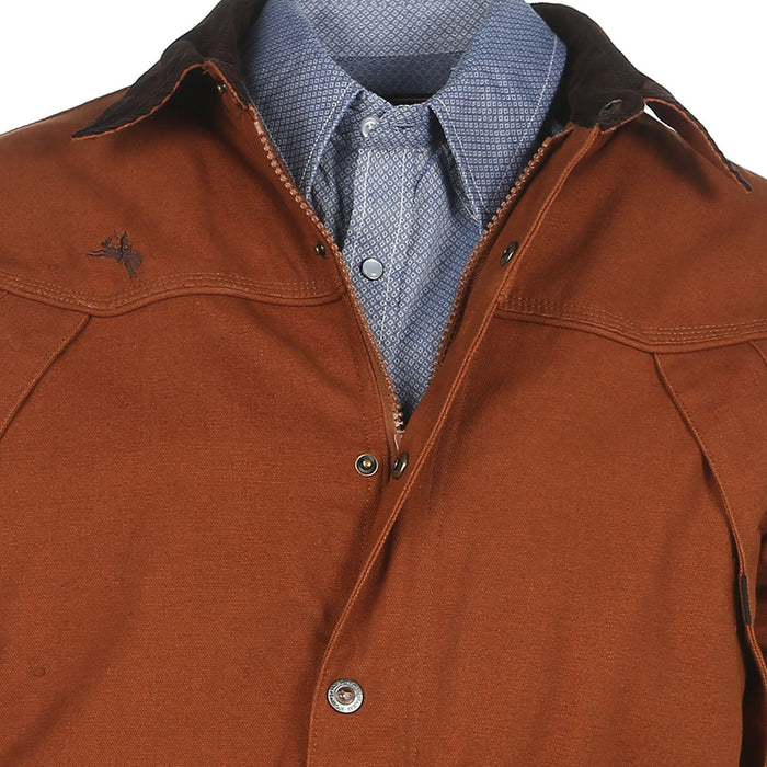 Wyoming Traders Mens Canvas Rust Ranch Coat