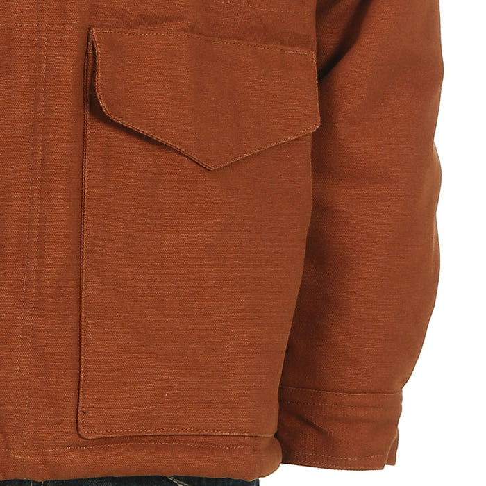 Wyoming Traders Mens Canvas Rust Ranch Coat