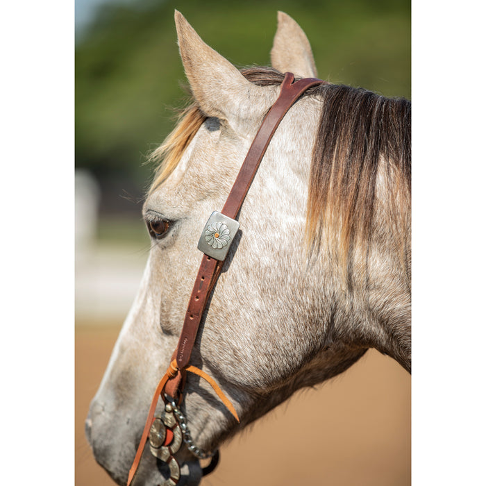 Cowperson Tack NRS Exclusive Decatur Rose Slit Ear Headstall