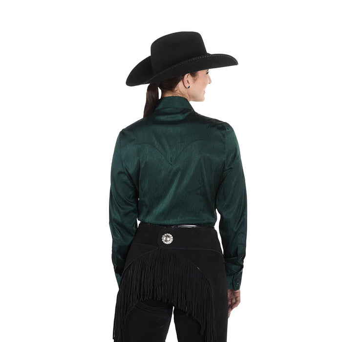 Kultured Rider Women's Hunter Green Solid Show Top