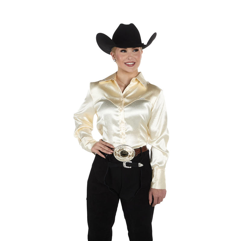 Kultured Rider Women's White Show Top