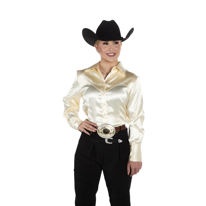 Kultured Rider Women's White Show Top