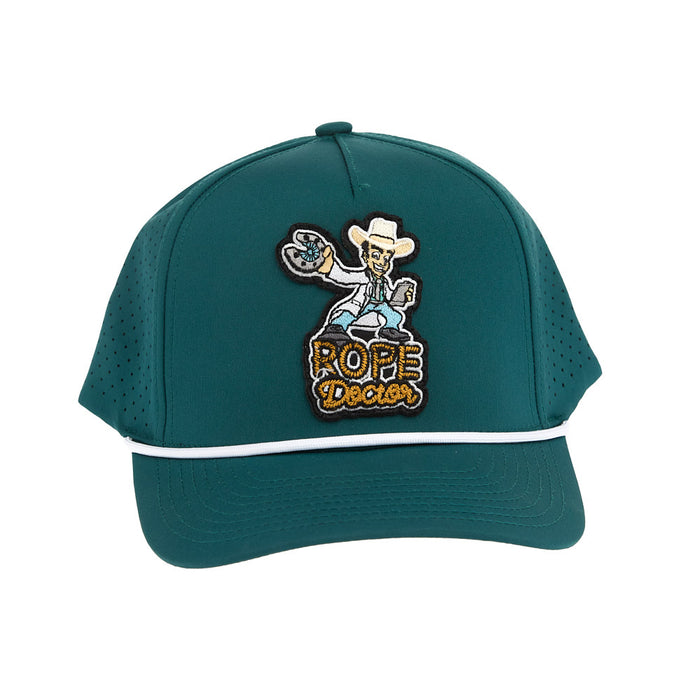 Rope Doctor Teal Green Perforated Snapback Cap