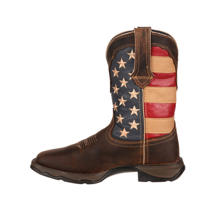 Durango Boots Women's Lady Rebel 10 In Patriotic Flag Western boot