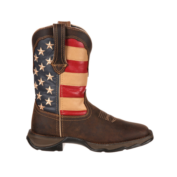 Durango Boots Women's Lady Rebel 10 In Patriotic Flag Western boot